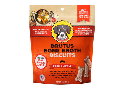 Bone Broth Pork & Apple Biscuits 6/8oz