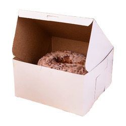 10x10x5.5 White Bakery Box Lock Corner 100ct