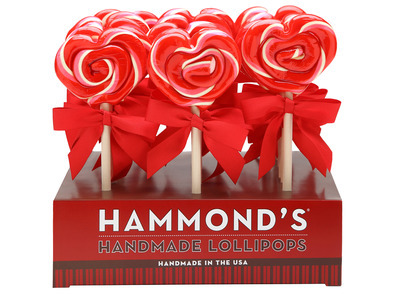 Strawberry Shortcake Heart Lollipops 18ct