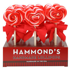 Strawberry Shortcake Heart Lollipops 18ct