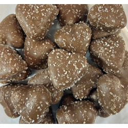 Milk Chocolate Sea Salt Caramel Hearts 11lb