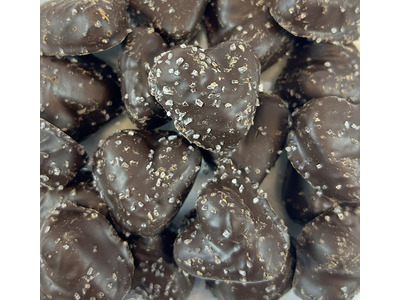 Dark Chocolate Sea Salt Caramel Hearts 11lb