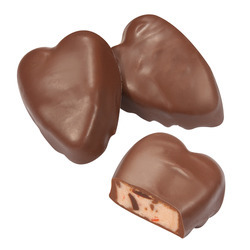 Milk Chocolate Coated Cherry Cordial Cream Hearts 6lb