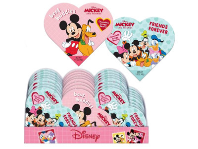 Mickey & Friends Chocolaty Crispy Heart Box 24ct