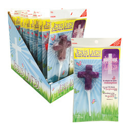 Jesus Lives! Cross Pop & Bookmark 12ct