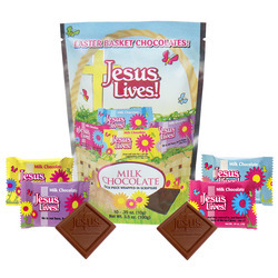 Jesus Lives! Milk Chocolate Squares 6/10ct