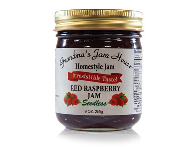 Seedless Red Raspberry Jam 12/9oz