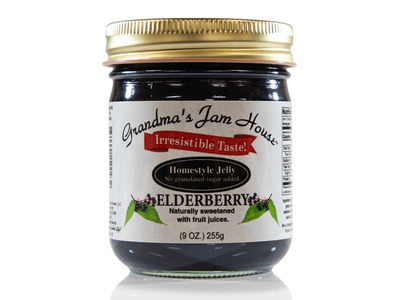 Low Sugar Elderberry Jelly 12/9oz