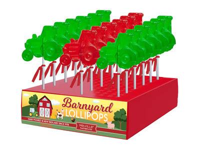 Barnyard Tractor Lollipops 24ct