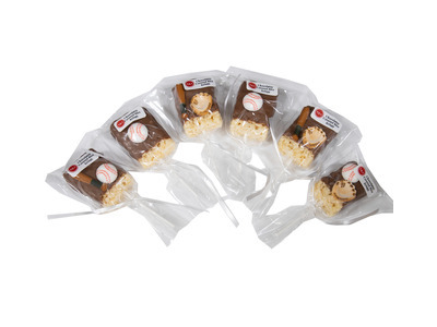Baseball Chocolatey Covered Rice Krispy Pops 24ct