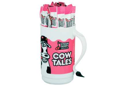 Strawberry Smoothie Cow Tales with Tumbler 100ct