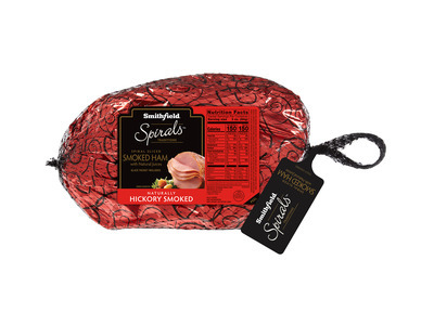 Spiral Sliced Hickory Smoked Ham with Glaze Packet 4/10lb