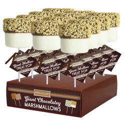 Campfire S'more Giant Mallow Treat Pop 12ct