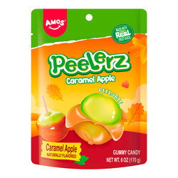 Peelerz Caramel Apple Gummy Candy 12/6oz
