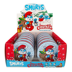 Smurfy Christmas Tin 12ct