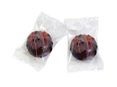 Dark Chocolate Thin Mints with Red Drizzle 8.9lb