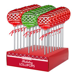 Frosted Ornament Ball Lollipops 24ct