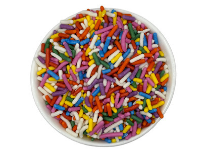 Natural Vibrant Rainbow Sprinkles 10lb