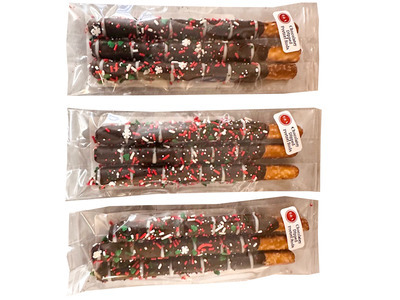 Dark Chocolatey Dipped Pretzel Rods 24/3ct