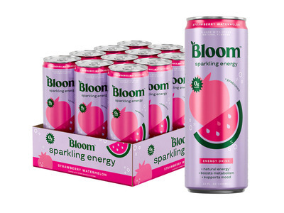 Strawberry Watermelon Bloom Energy Drink 12/12oz