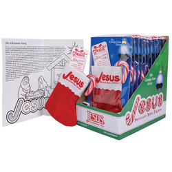 Candy Cane Stocking Set 12ct