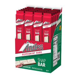 Andes Peppermint Bark Snap Bar 2/24ct
