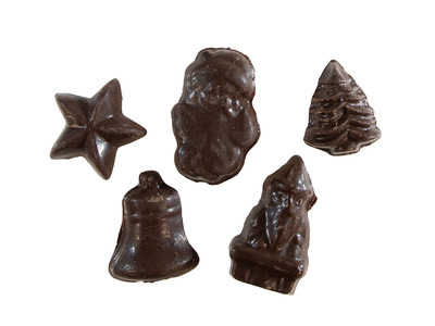 Dark Chocolate Ornaments 4/3lb