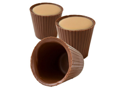 Milk Chocolate Dessert Glasses 9/16ct