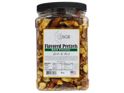 Garlic & Herb Hard Pretzels 6/18oz