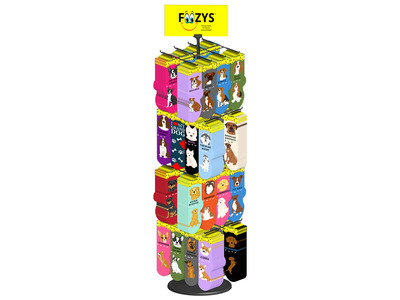 Canine Sock Spin Rack 384ct