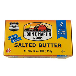 Salted Butter Quarters 18/1lb