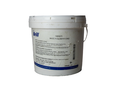 White & Glossy Dip Icing, Heat & Apply 23lb
