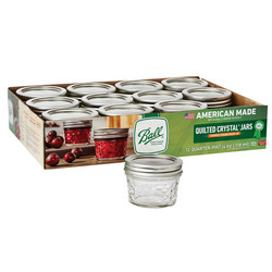 Regular Mouth Quilted 1/4 Pint Jars 12/4oz