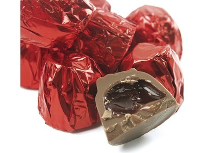 Milk Chocolate Cordial Cherries with Foil 6lb