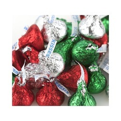 Hershey's Kisses®, Red/Green/Silver 25lb