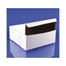 10x10x4 White Bakery Box Lock Corner 100ct